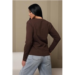 Лонгслив женский ЛЖ001 (Шоколад)