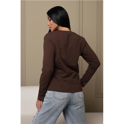 Лонгслив женский ЛЖ001 (Шоколад)