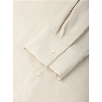 Рубашка мужская с длинным рукавом MIST, размер 48, молочная