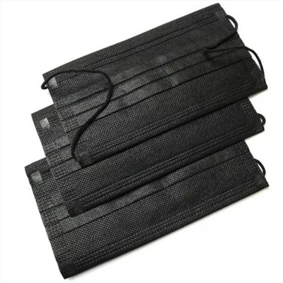 Nail Art Маска медицинская трехслойная одноразовая нестерильная, 50 шт., черный 12150