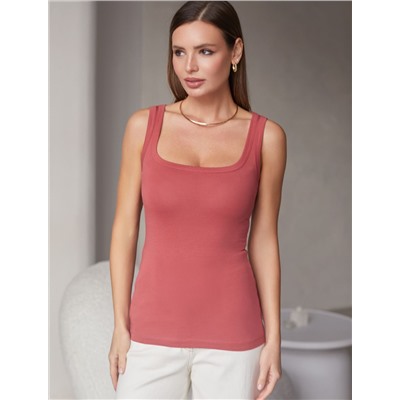 Топ облегающий из эластичного хлопка