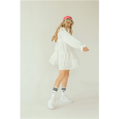 Платье лён  FREEDOM007/02/Белый