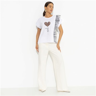 Футболка с декором из сетки, Где стиль, там и ты (new picture)