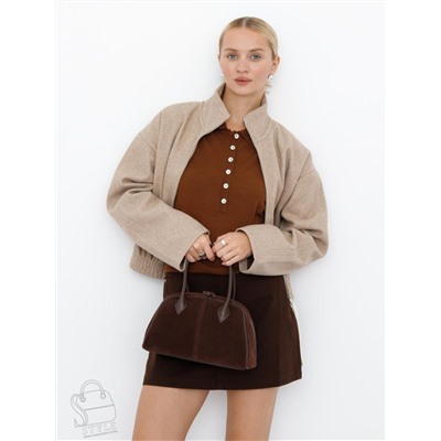 Сумка женская кожаная 88018NN coffee Natale Navetta  в Новосибирске