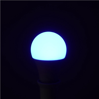 УЦЕНКА Лампа светодиодная RGB+W, с пультом , А60, 10 Вт, 800 Лм, Е27, 220 В