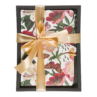 Подарочный набор Ежедневник недатированный А5+ 240 стр. "Пионы" + металлическая ручка 3-744/08-5 Bruno Visconti