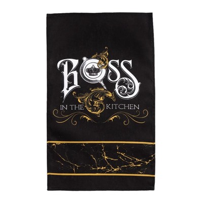 Кухонный набор Boss: фартук 70×60 см, прихватка 20×20 см, полотенце 35×60 см