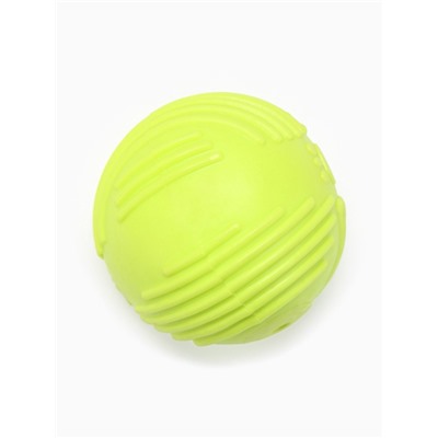 Мяч для собак «Суперпес», 6.5 см, рифленый, TPR, жёлтый