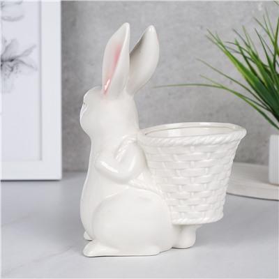 Фигурка Кролик кашпо 20 см / YZ19307 /уп 36/ фарфор