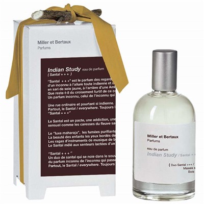 MILLER ET BERTAUX INDIAN STUDY / SANTAL +++ edp 100ml
