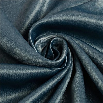 Штора портьерная «Этель. Классика», бирюзовая, 270×300 см