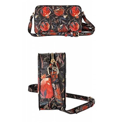 Сумка с ремнем "FLORA.ГРАНАТ" 13,5х21х6 см 16-008/04 Альт