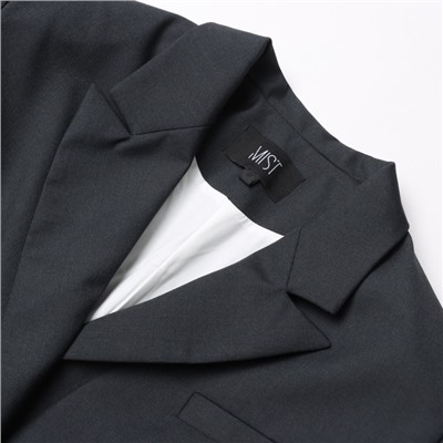 Пиджак женский укороченный MIST, размер 44, тёмно-серый