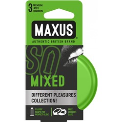 Презервативы в железном кейсе MAXUS Mixed - 3 шт.