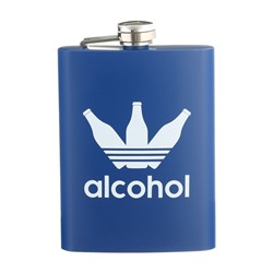 Фляжка Alcohol, нержавеющая сталь, 240 мл, 8 oz