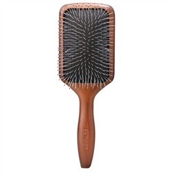 Conair, Tangle Pro Detangler, деревянная плоская расческа, для нормальных и густых волос, 1 шт.