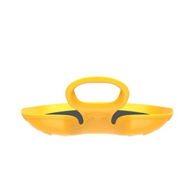 Санки-ледянки с мягкой сидушкой «Вираж», жёлтые, 39×37 см