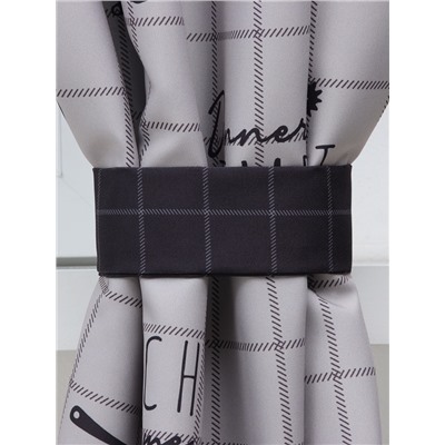 Шторы для кухни с подхватами «Этель» Homemade, 170×145 см, комплект - 2 шт.