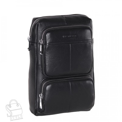 Рюкзак мужской кожаный 2083BSH black Heanbag