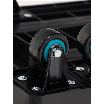 Тележка складная с раздвижной платформой, для перевозки грузов, нагрузка до 100 кг, телескопическая ручка, пластик, Greengo