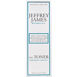 Jeffrey James Botanicals, Тоник, освежающий чистящий аэрозоль, 4 унции (118 мл)