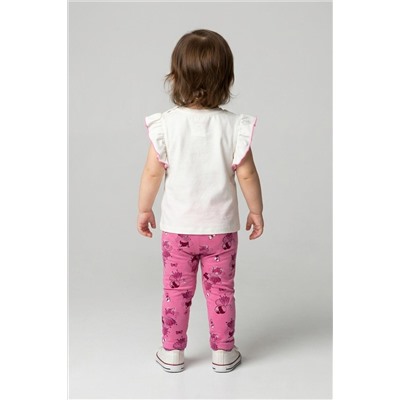 Брюки детские трикотажные для девочек (легинсы), 2 пары в комплекте PLAYTODAY, 1240077