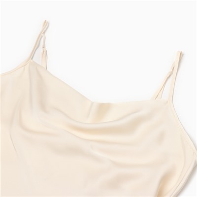 Платье женское MINAKU: Casual Collection, бежевое, размер 44