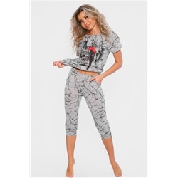 Костюм с бриджами ВИКТОРИЯ (Серый)