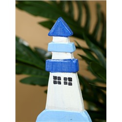 Календарь настольный «Маяк», 11×5×19 см, дерево, бирюзово-синий