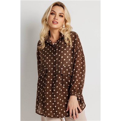 Блузка женская  9609/01/Коричневый