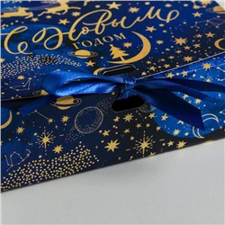 Коробка подарочная новогодняя складная «С Новым годом», 16.5×12×5 см