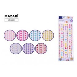 Наклейки-стразы 26х9 см, АССОРТИ-12 M-8801 Mazari