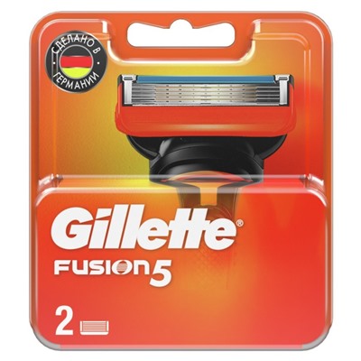 Сменные кассеты Gillette Fusion, 2 шт.