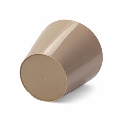 Кашпо для цветов с дренажной вставкой Rosemary, 1.6 л, d=16 см, пластиковое, бежевое