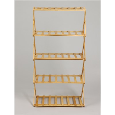 Подставка для цветов Greengo, 5 полок, 50×25×89 см, напольная, бамбук