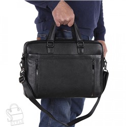 Портфель мужской кожаный 8223-8QH black Heanbag