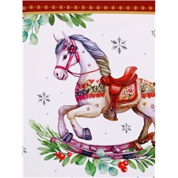 Ланч - бокс прямоугольный «Новогодняя лошадка», 500 мл
