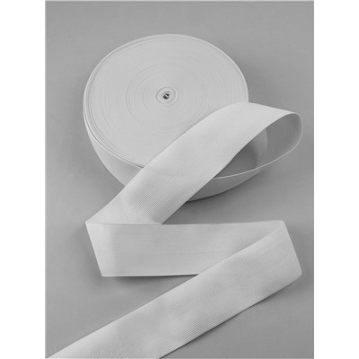 Резинка вязаная, 60 мм, 40±2 м, белая