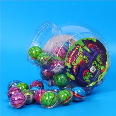 Жевательная резинка с кислой начинкой «Дуй пузырь! Шарики могз», набор, 50 шт., 500 г