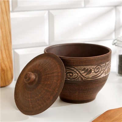 Горшок для запекания «Ангоб», 0.6 л,13×12×12 см