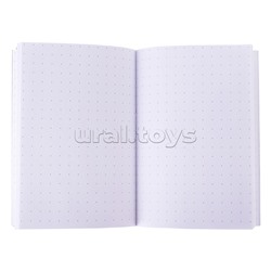 Записная книжка А6 88л "Любовь к капибарам" 7БЦ мат. лам+резинка, запечат.форзац, в точку