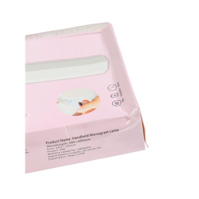 УЦЕНКА Лампа для гель-лака LUF-08, UV/LED, 1 диод, 3 Вт, АКБ, белая