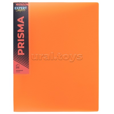 Папка с металлическим прижимом A4 700 мкм. 20 мм эффект 3D. оранжевый