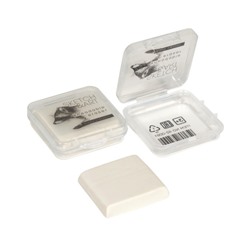 Ластик-клячка "SKETCH ART" БЕЛЫЙ/СЕРЫЙ в пластиковой коробочке 46х12 мм 42-0061 Bruno Visconti