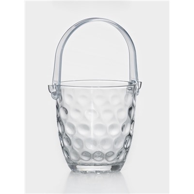 Ведро для льда «Верона», 700 мл, с щипцами, стекло, прозрачное
