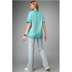 Женская футболка оверсайз с эффектом градиент Happyfox