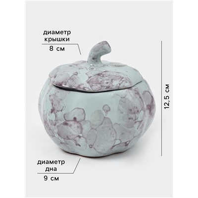 Горшок для запекания Борисовская керамика «Тыква», 600 мл, серый