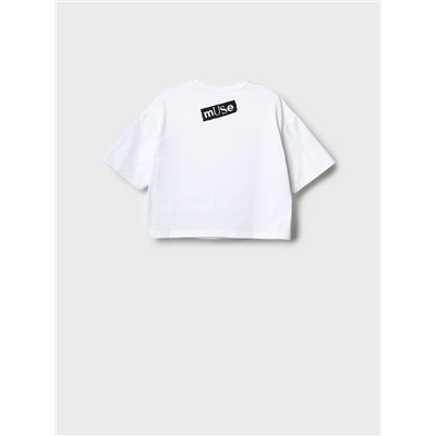 Фуфайка трикотажная для девочек (футболка)