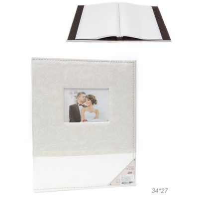 Фотоальбом 200 фото 15x20 Свадьба / P-005 /уп 24/кожзам