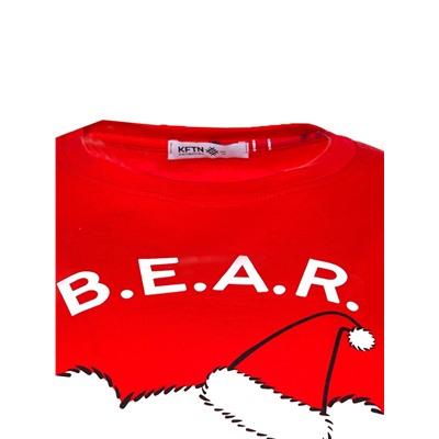 Пижама новогодняя женская (футболка, брюки) KAFTAN Bear, размер 52-54 49